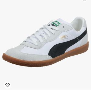 PUMA Men's Super Liga Og Retro Sneaker, Puma White-puma Black-puma Team Gold,12